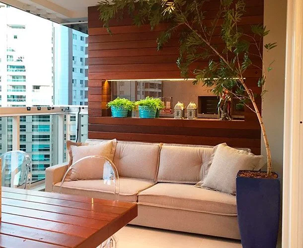 decoração para varanda pequena