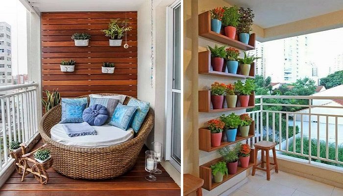 decoração para varanda pequena