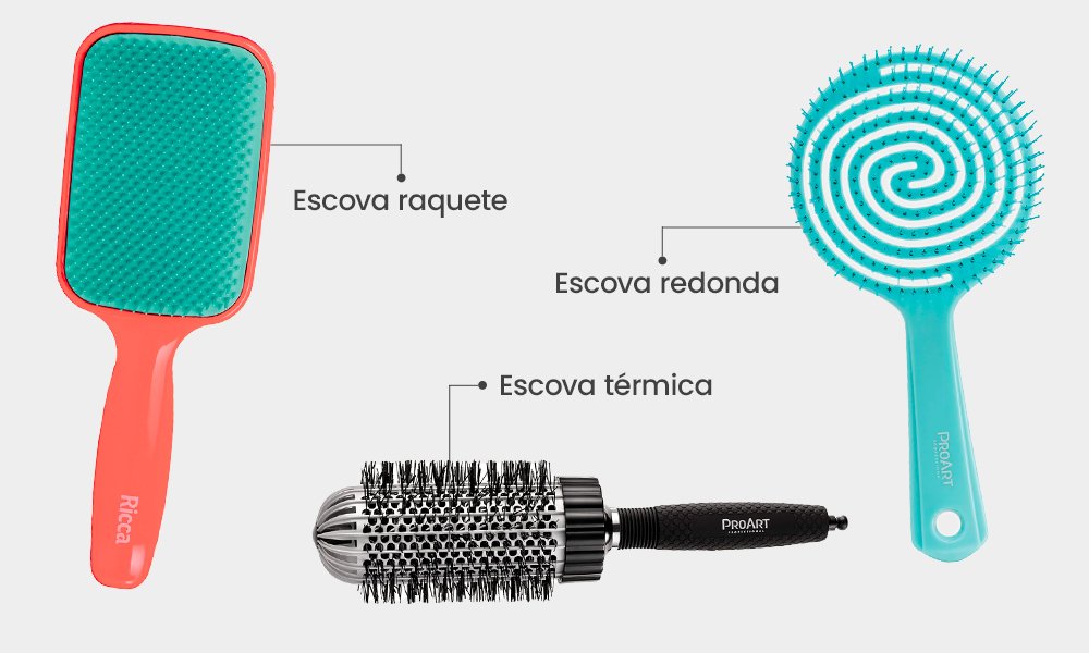 Como escolher a escova ideal para cada tipo de cabelo