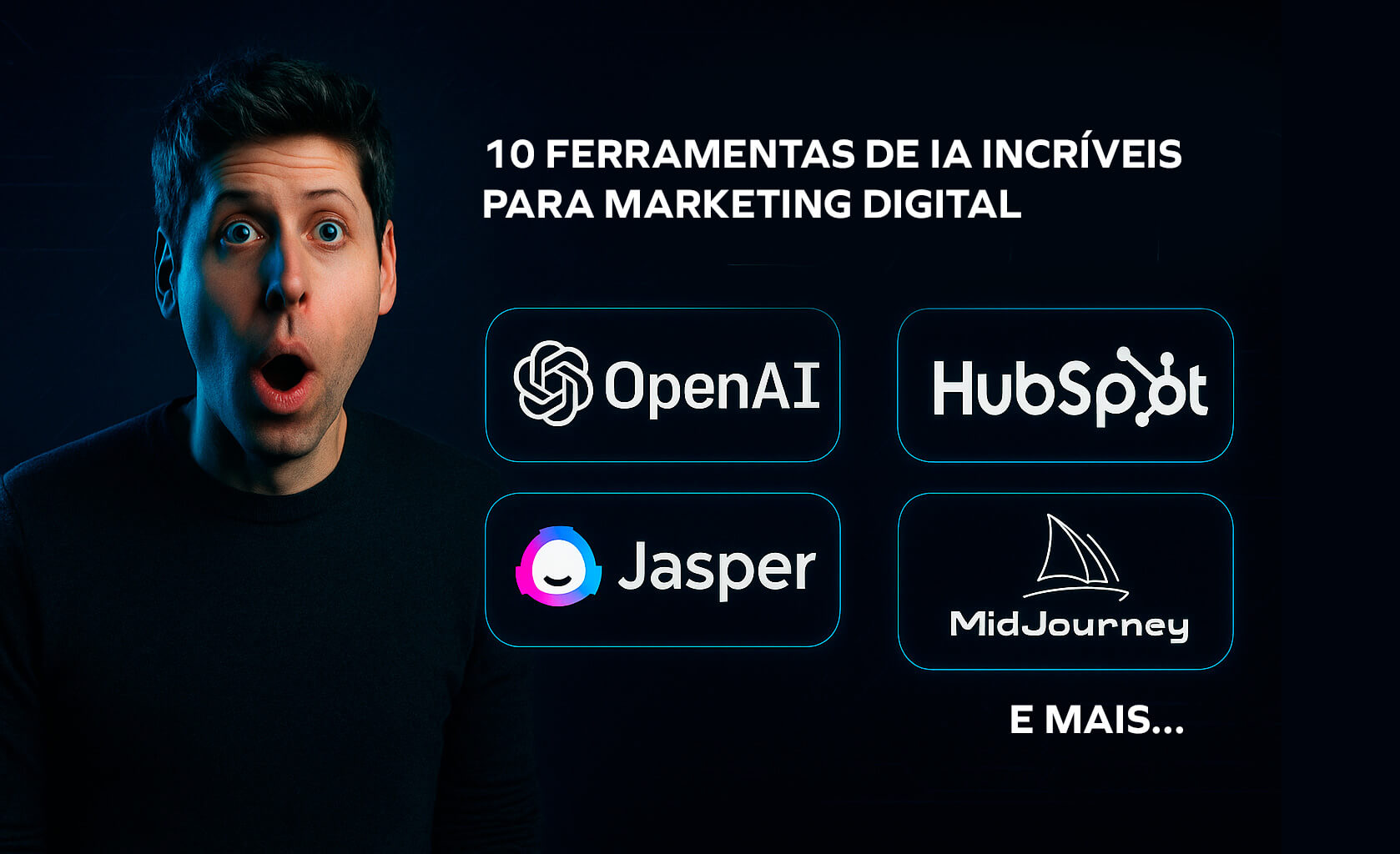 5 ideias de títulos:
1. Como a IA está Revolucionando a Criação de Conteúdo para Marketing.
2. O Poder da IA na Publicidade Digital: Ferramentas Essenciais.
3. Automação de Relacionamento com o Cliente: O Papel da IA.
4. Monitoramento e Análise de Dados com Inteligência Artificial.
5. Guia Completo: Escolhendo a Ferramenta de IA Certa para o Seu Marketing.