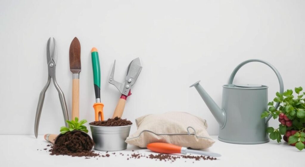 ferramentas para horta doméstica