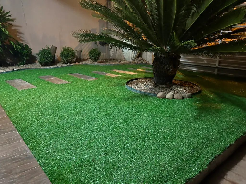 grama sintética para jardim