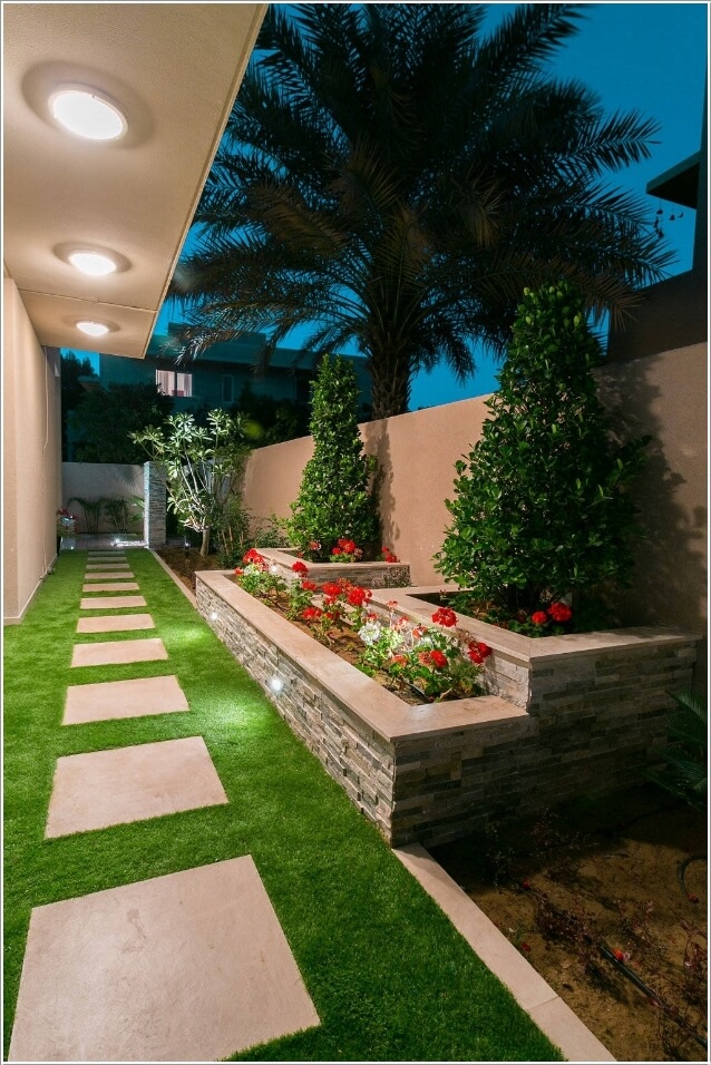 grama sintética para jardim