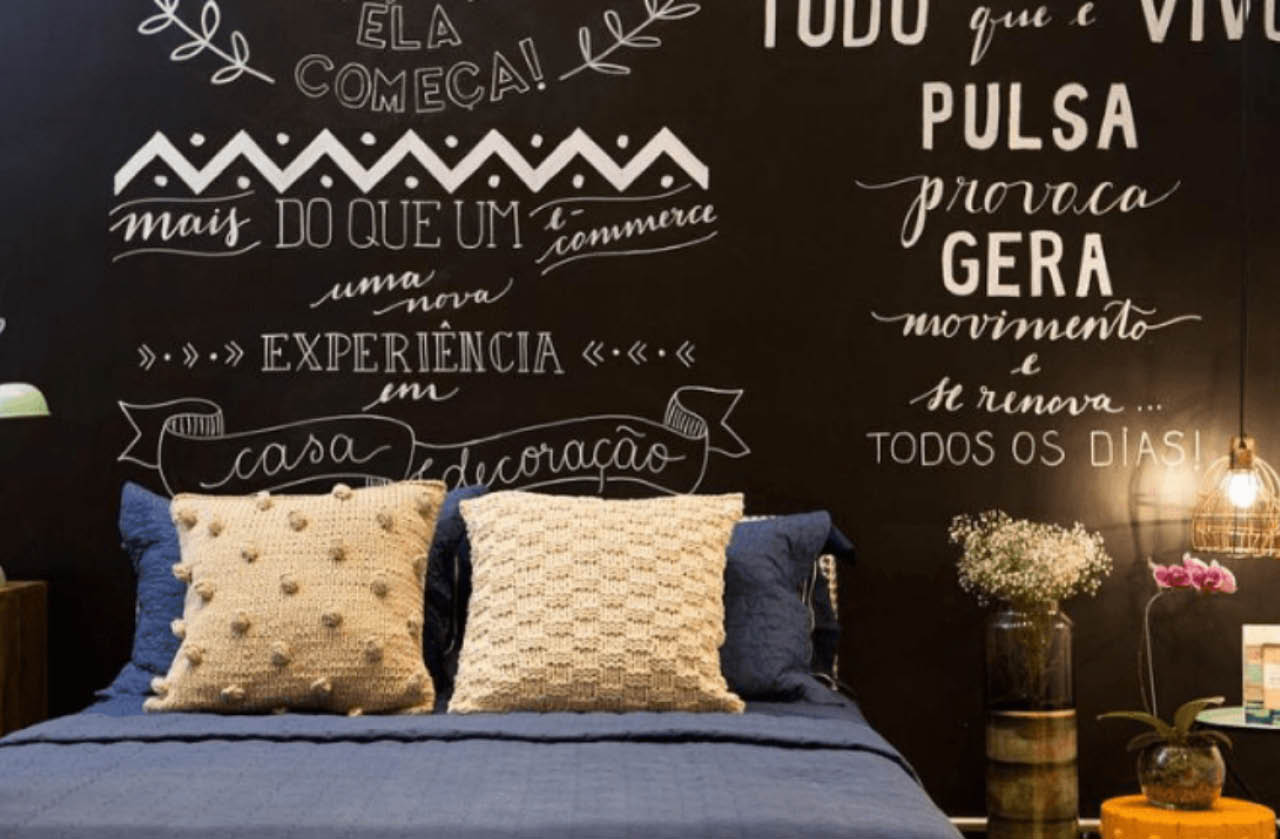 ideias criativas para usar tinta lousa em casa