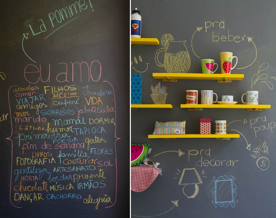 ideias criativas tinta lousa decoracao