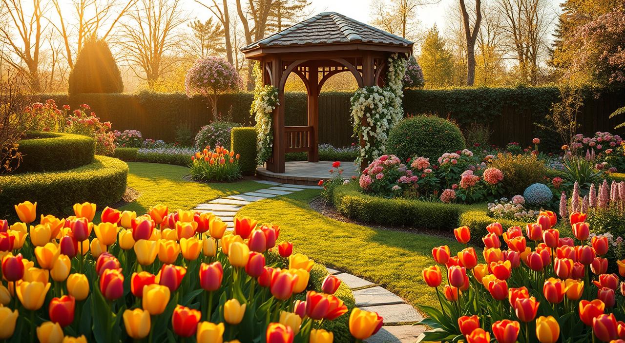 jardim colorido o ano todo