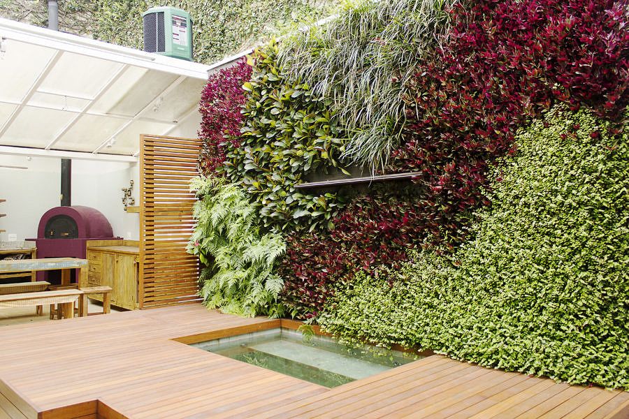 jardim vertical para plantas aromáticas