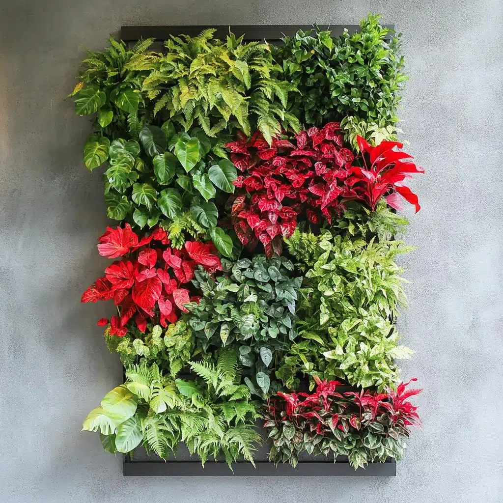 jardim vertical para plantas aromáticas