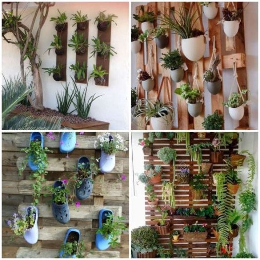 jardim vertical para plantas aromáticas