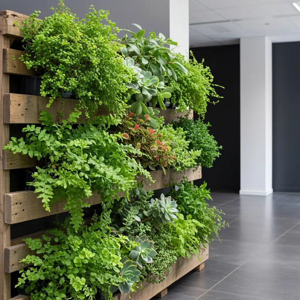 jardim vertical para plantas aromáticas