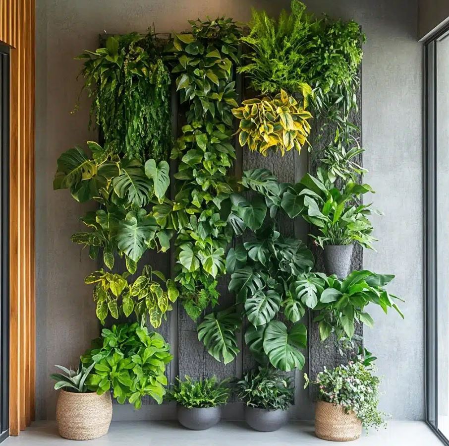 jardim vertical para plantas aromáticas