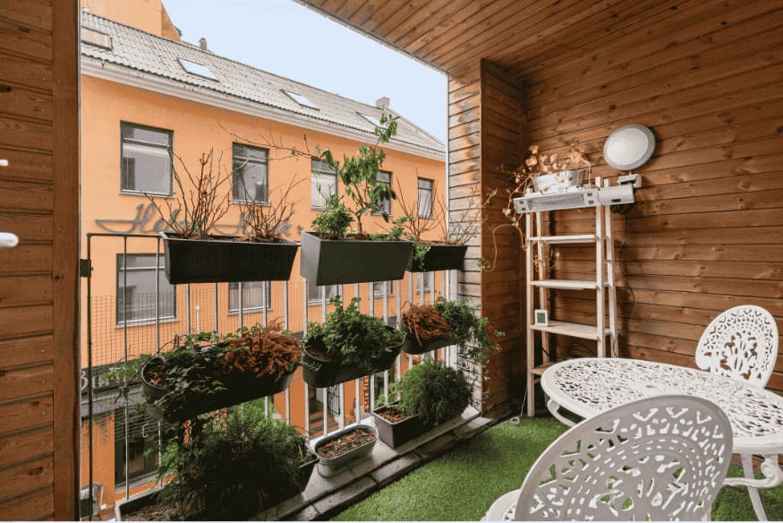 jardim vertical para sacada com sol pleno