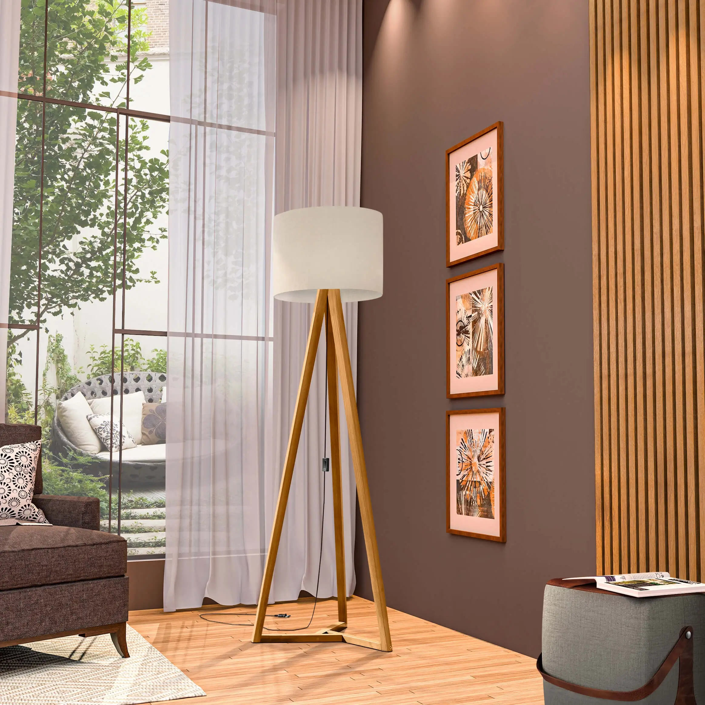 luminárias de chão para sala