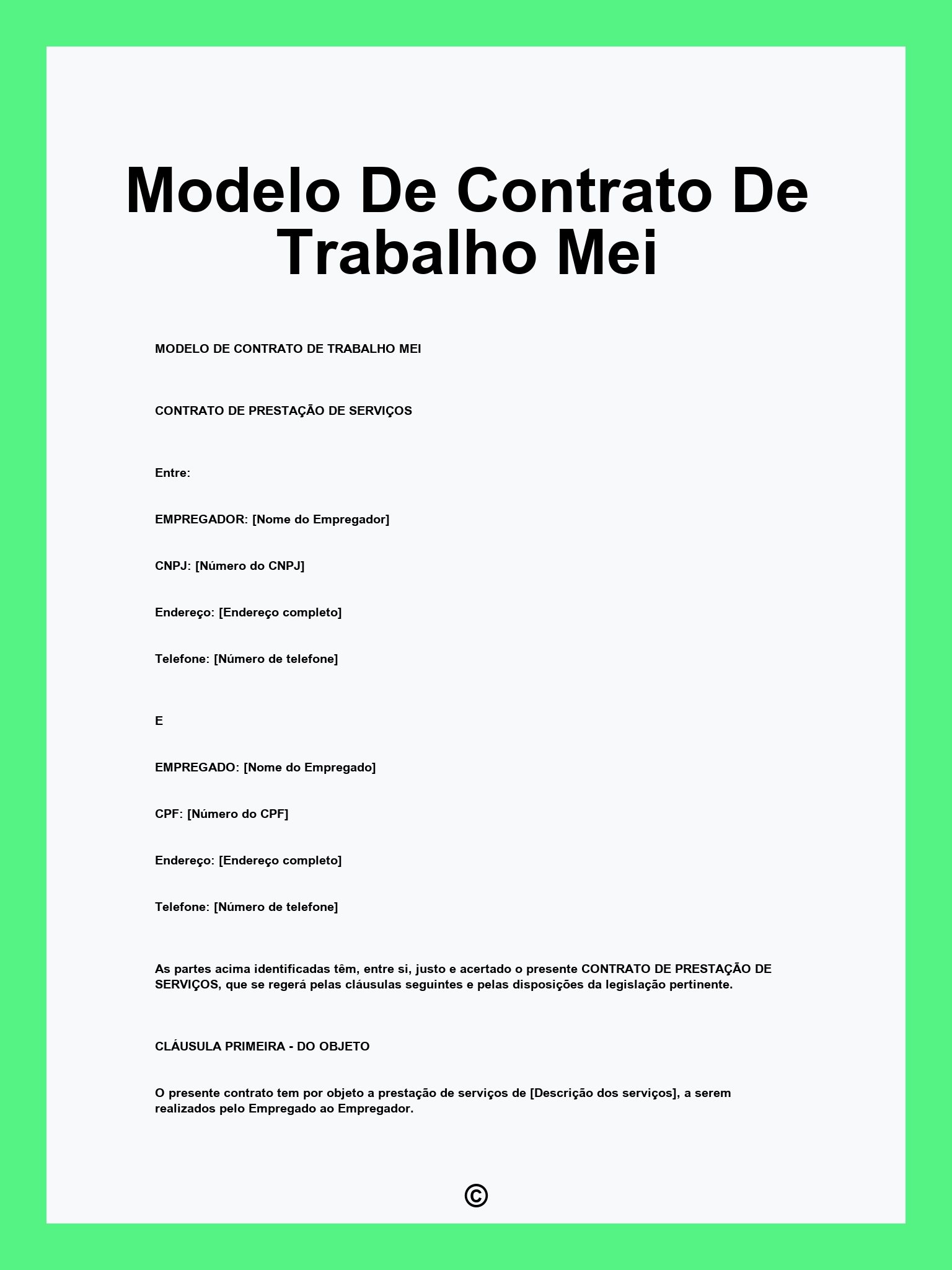 MEI e a contratação de funcionário com contrato de experiência e tempo parcial
