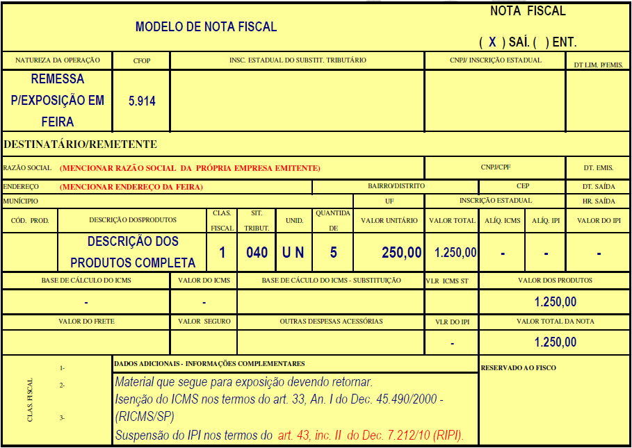 Guia Completo: MEI e a Nota Fiscal de Remessa para Exposições e Feiras