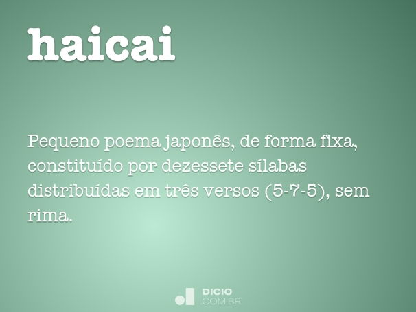 5 ideias de títulos:
1. Haicai: A Arte Japonesa de Capturar o Momento
2. Desvendando o Haicai: Estrutura