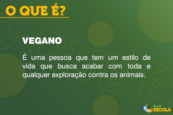 O que é vegano