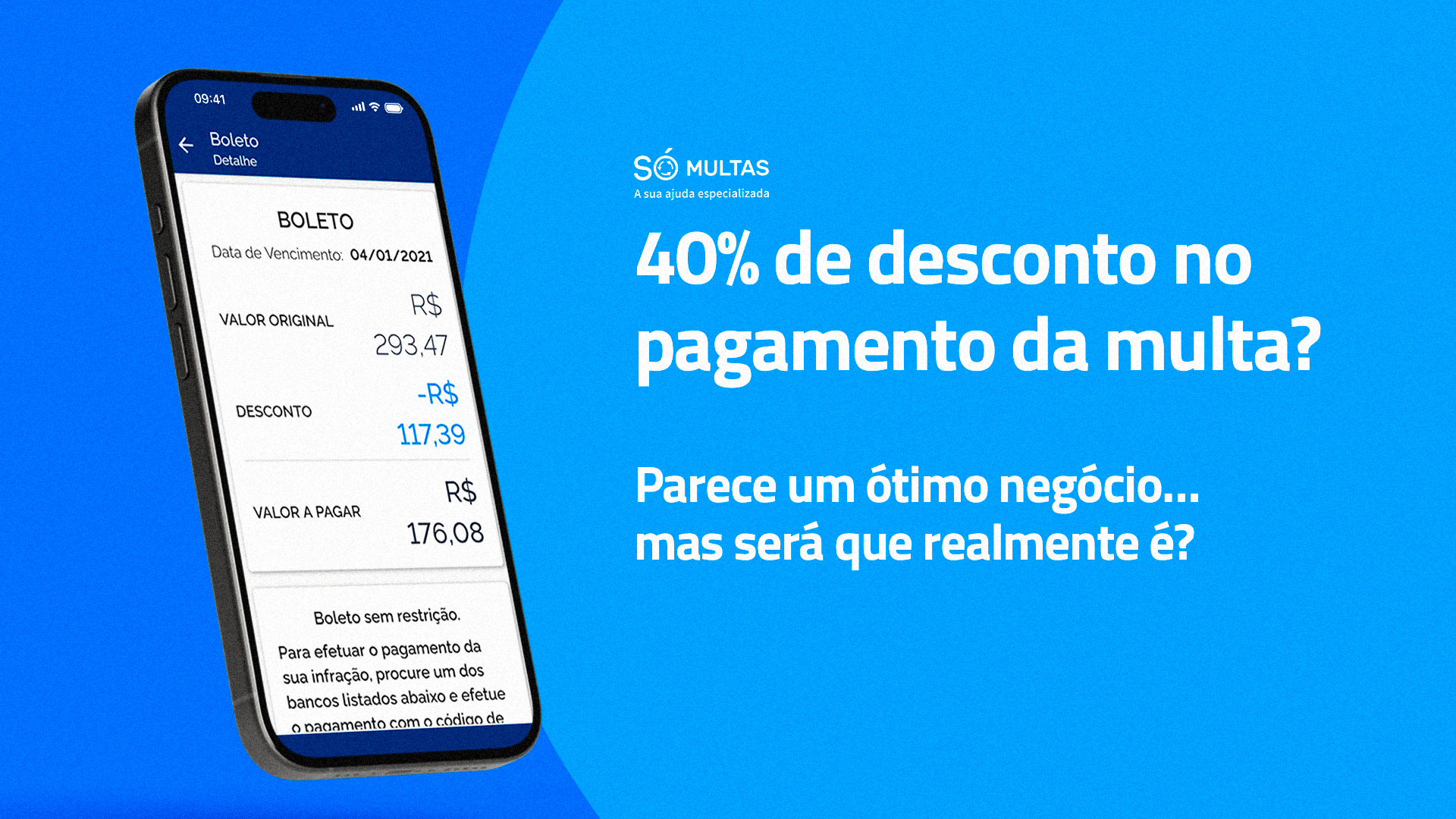 pagamento de multas com desconto