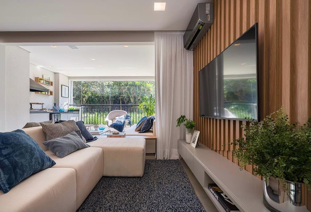 painel para tv na sala