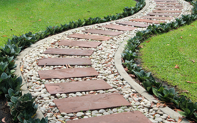 paisagismo com pedras