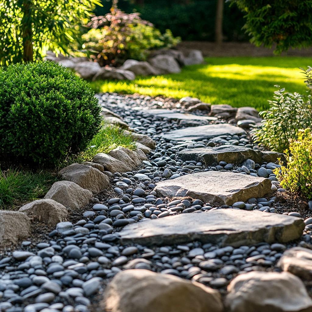 paisagismo com pedras