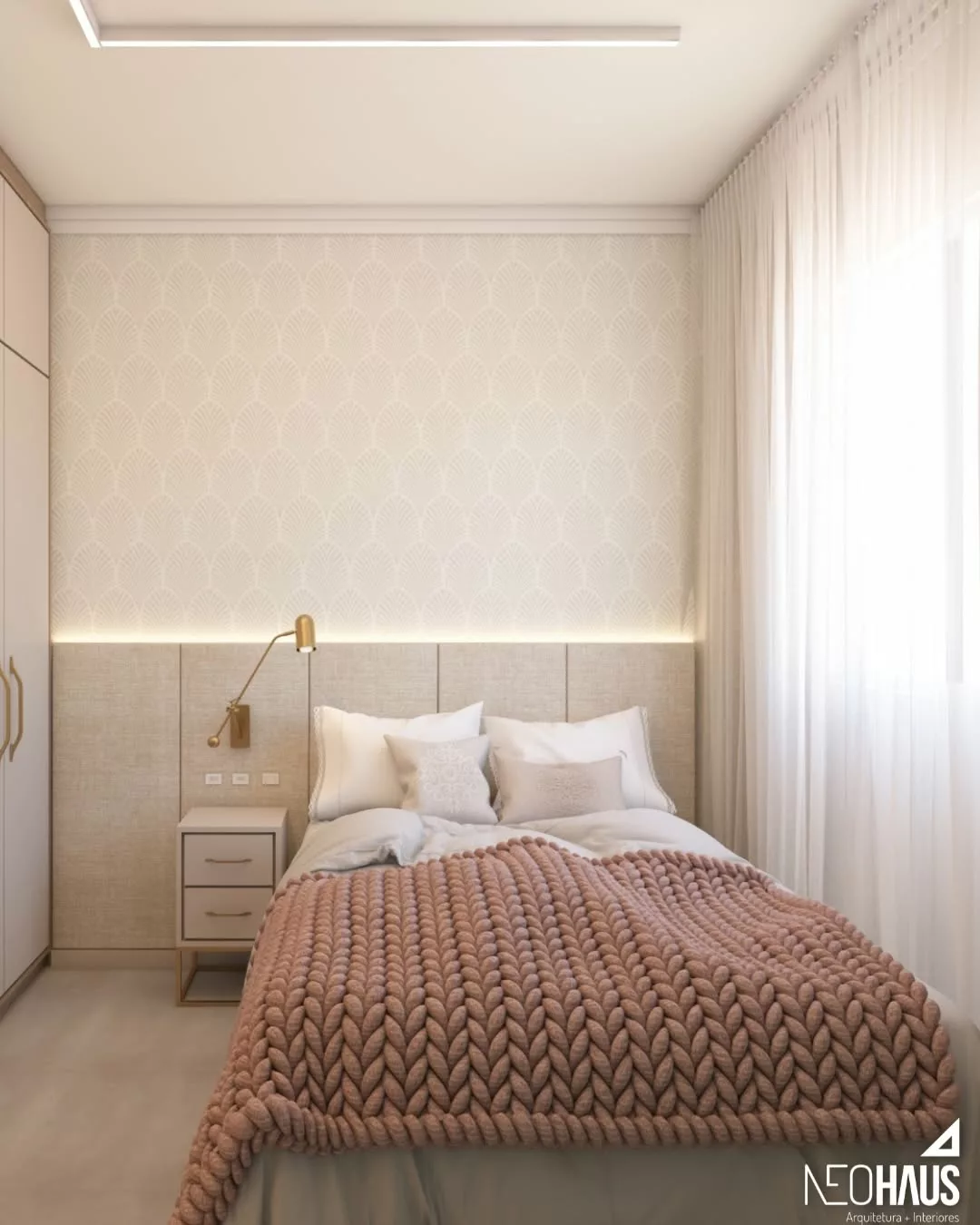 papel de parede para quarto de casal