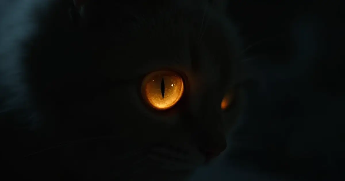 Porque os olhos dos gatos brilham no escuro? O segredo!