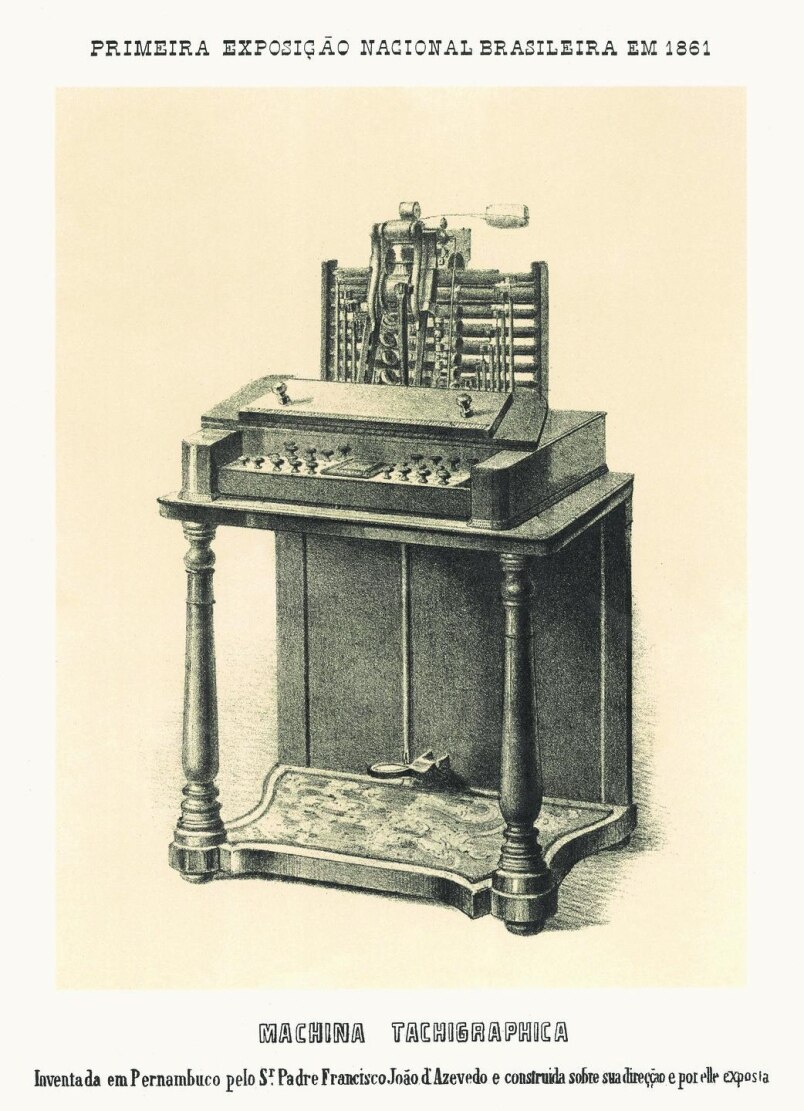 quando foi a invenção da máquina de escrever