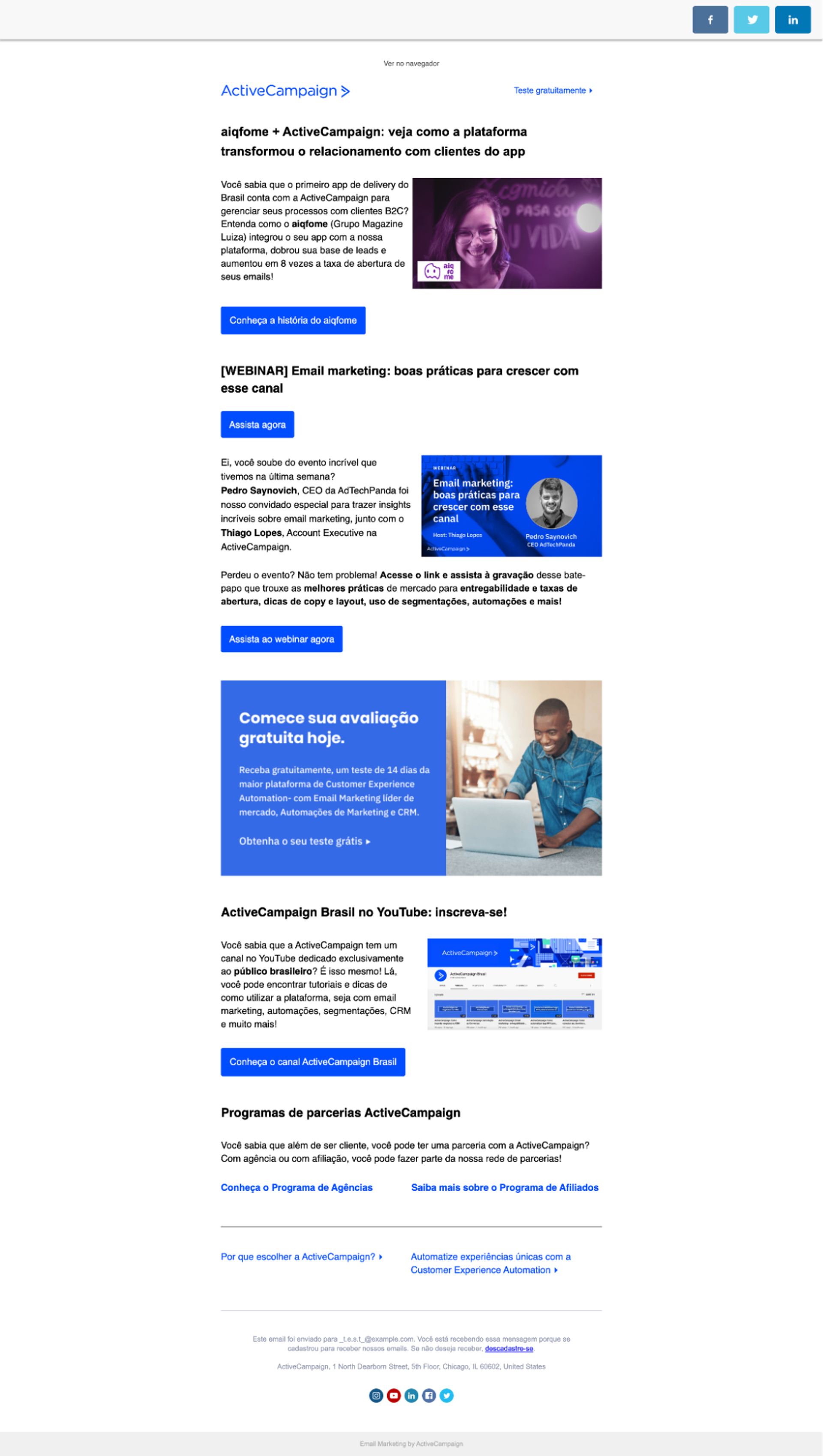 quando foi o primeiro e-mail enviado