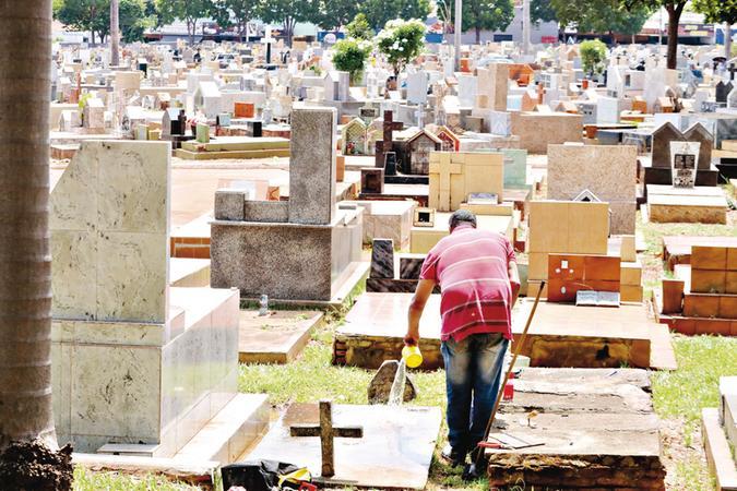 reforma de cemitério