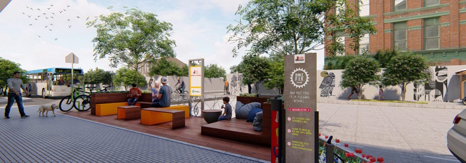 reforma de praça pública