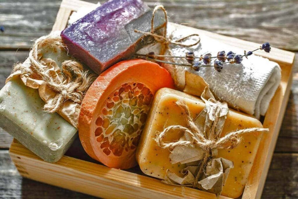 sabonetes artesanais com ervas