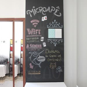 como aplicar tinta lousa em parede de gesso