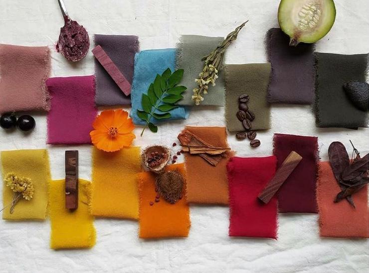 tintas naturais de plantas