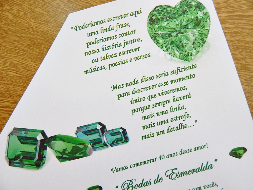 como escolher o presente perfeito para bodas de esmeralda
