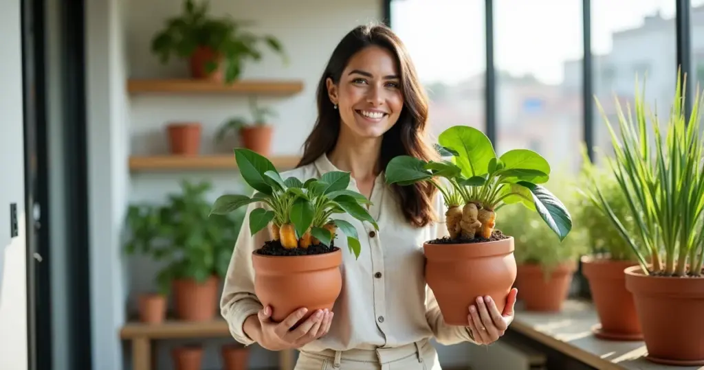 Açafrão da terra ou gengibre: qual mais fácil de plantar em vaso?