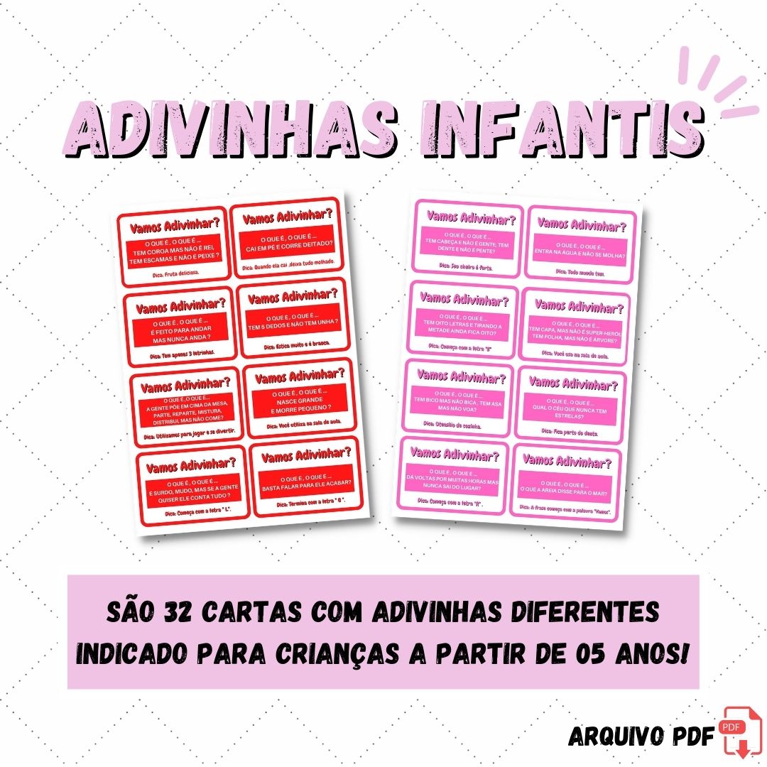 adivinhações fáceis para crianças