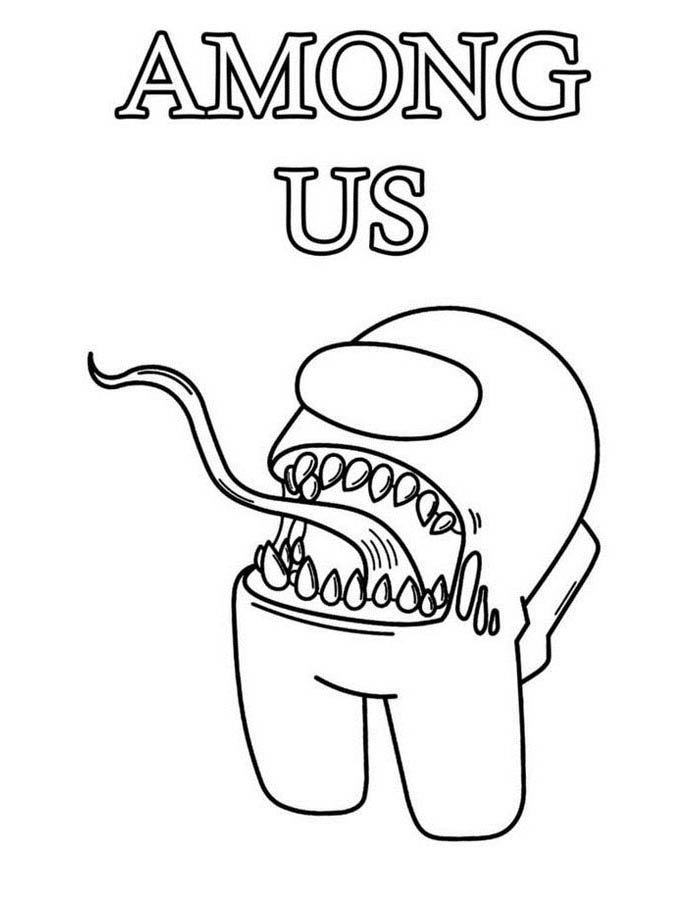 melhores desenhos de among us para pintar