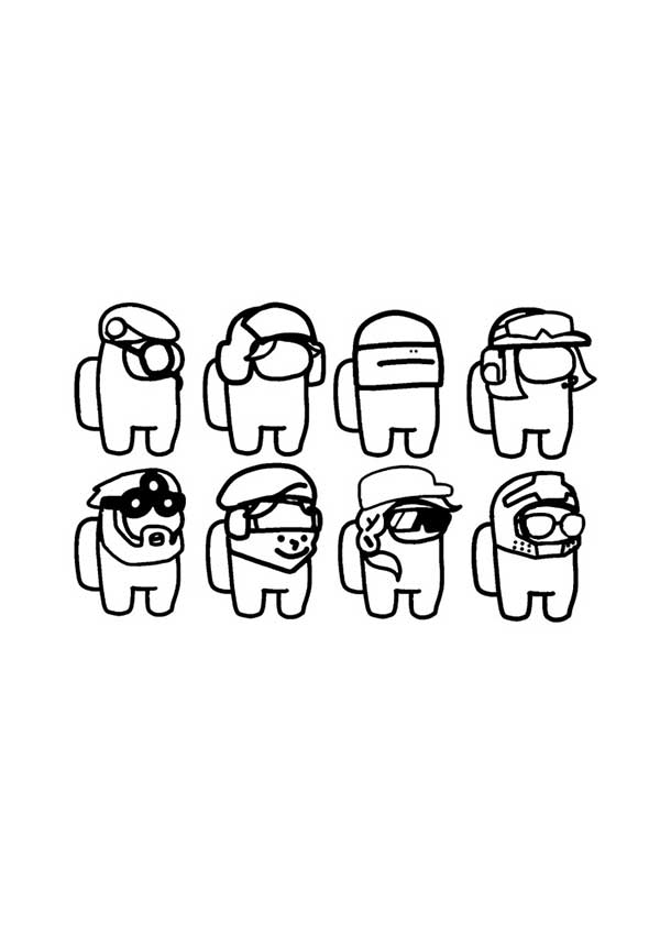 como usar as cores oficiais do among us em desenhos
