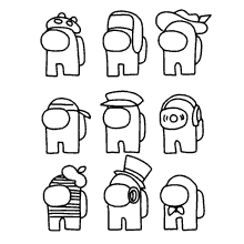 erros comuns ao pintar desenhos de among us