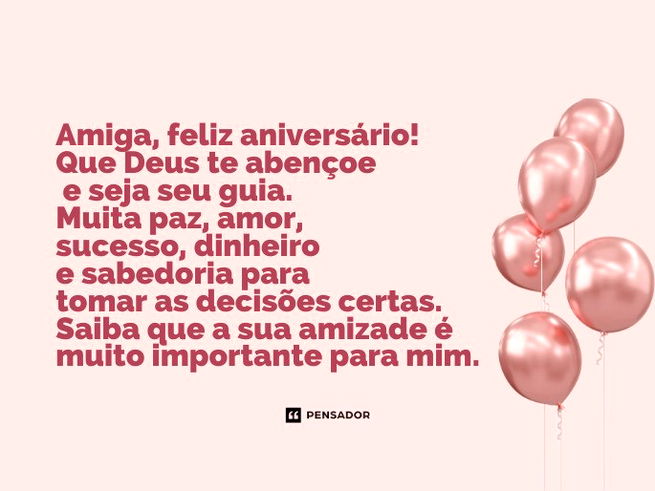 mensagem de aniversário para amiga emocionante