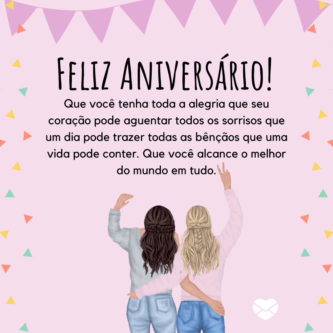 mensagem de aniversário para amiga de infância