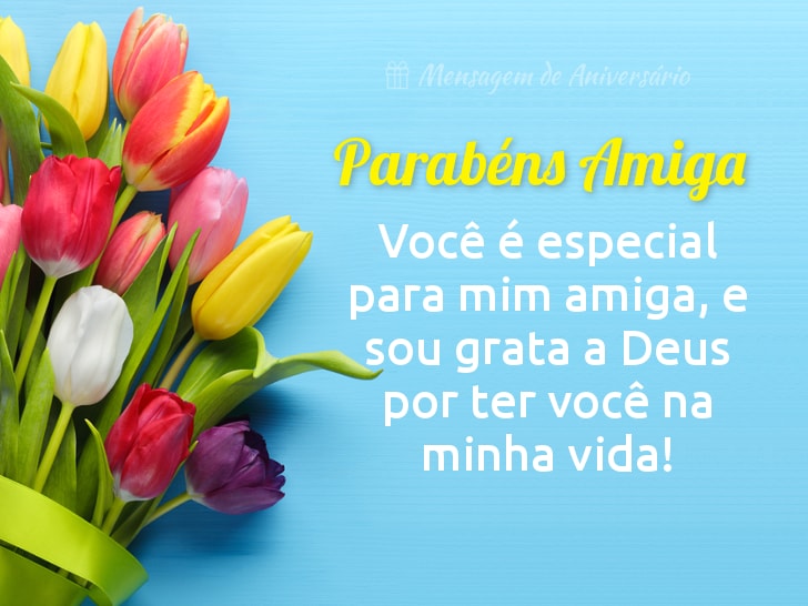 cartão de aniversário para amiga personalizado