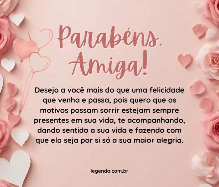 mensagem de aniversário para amiga religiosa