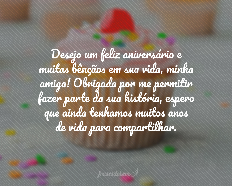 mensagem de aniversário para amiga religiosa