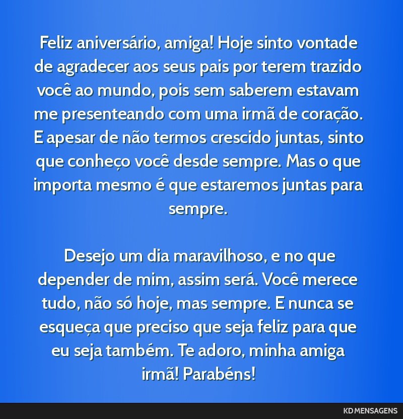 cartão de aniversário para amiga personalizado