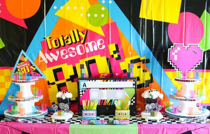 Acessórios anos 80 festa