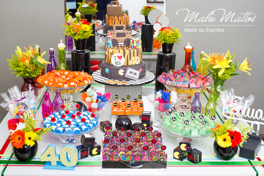 Ideias de bolo anos 80