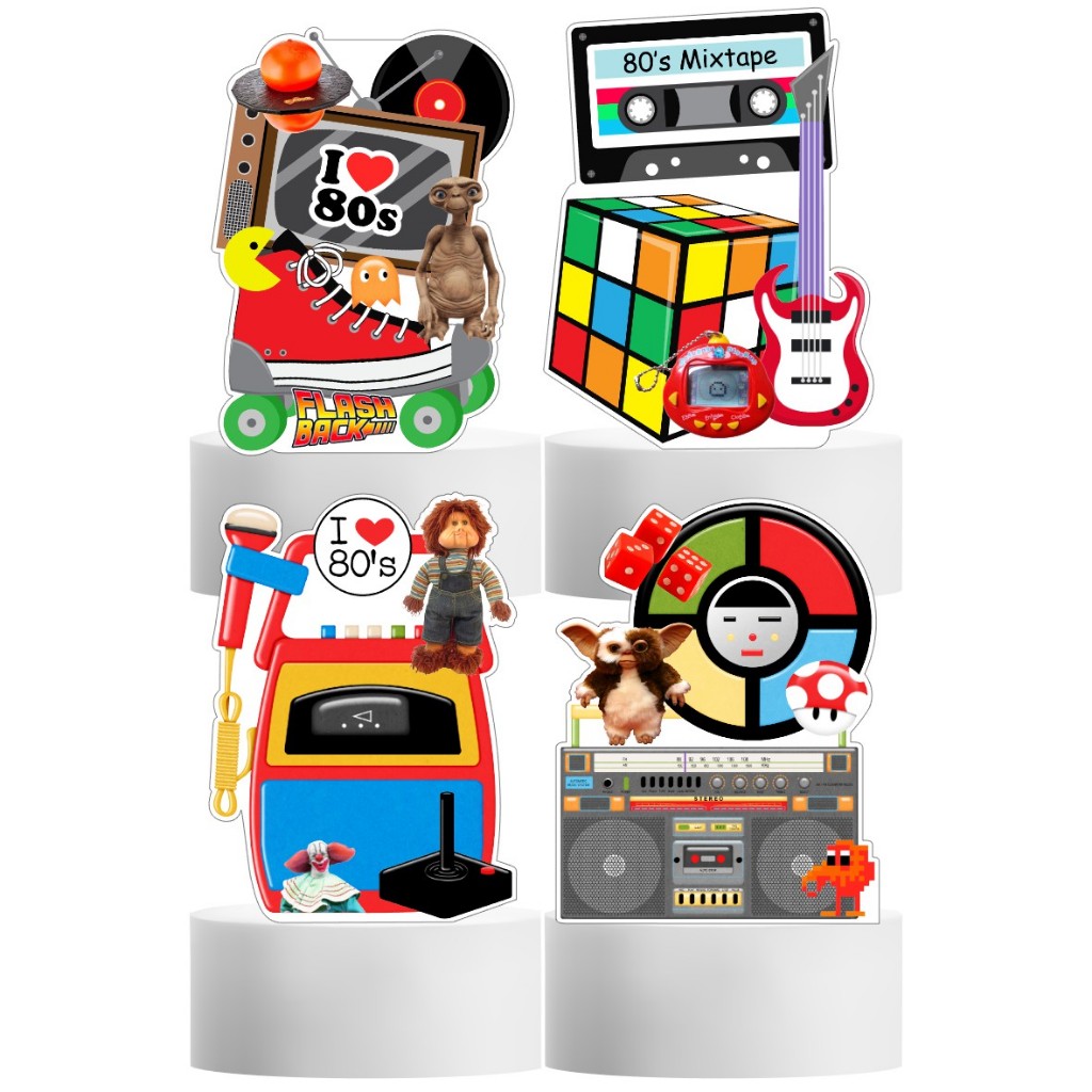 Decoração festa disco anos 80