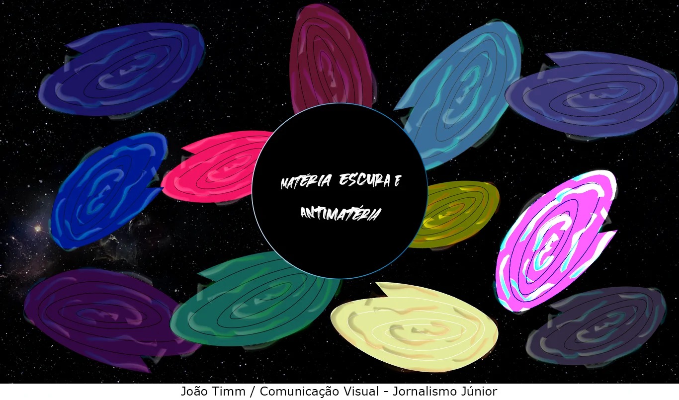 antimatéria vs matéria escura diferenças